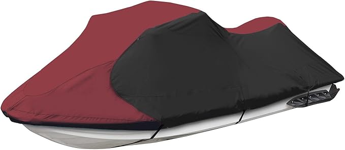 Trailerable Jet Ski Cover, Waterproof Marine Grade 600D Heavy Duty Polyester