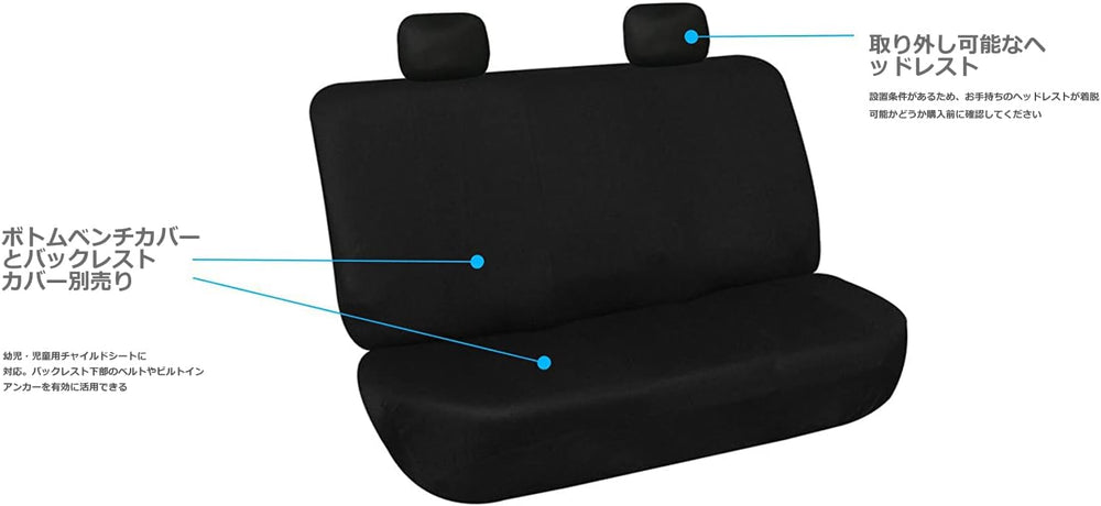 FH Group 3D Air Mesh Car Seat Covers Full Set – Universal Fit Automotive Seat...