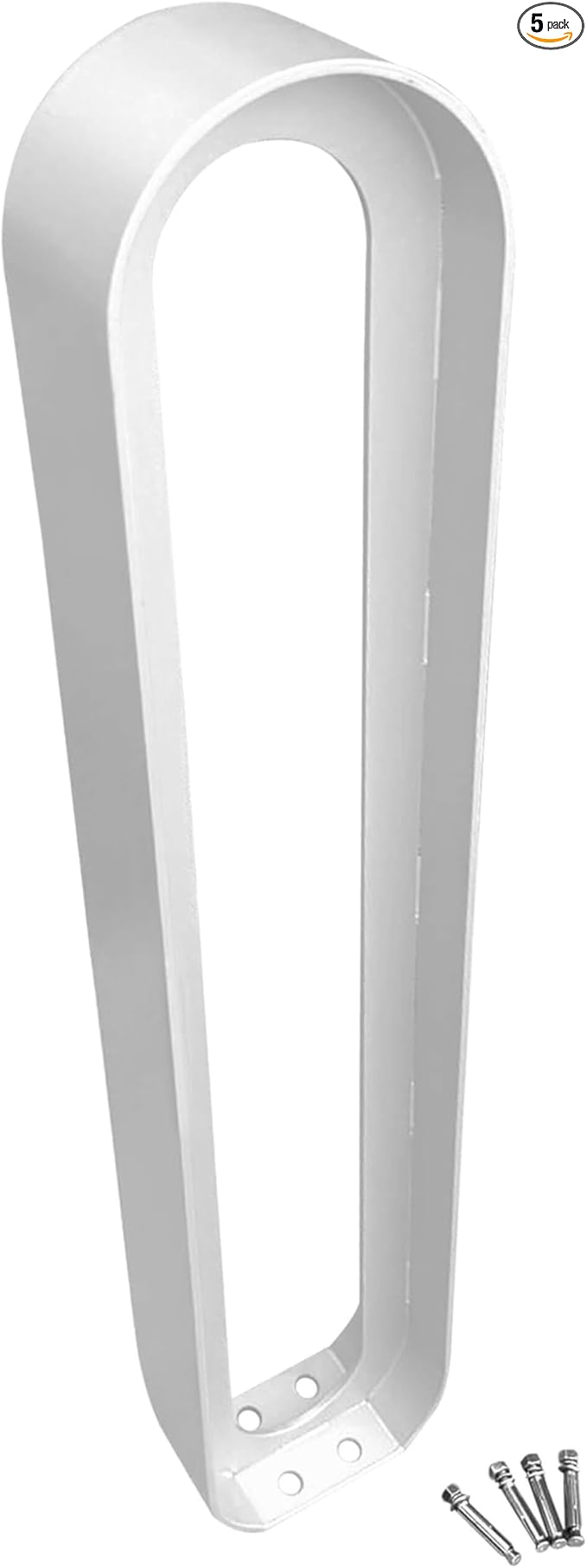 Sandbaggy Modern Commercial Bike Rack | 6.5” x 3” x 35” Oval Design | In-Ground