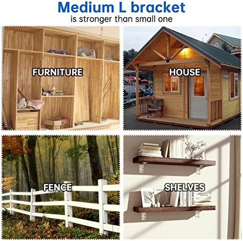3"x3" L Brackets Heavy Duty 12-ga, Galvanized Angle Bracket