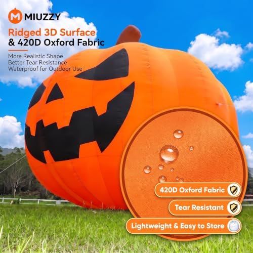 20FT Giant Inflatable Pumpkin Lighted Outdoor Halloween Decor