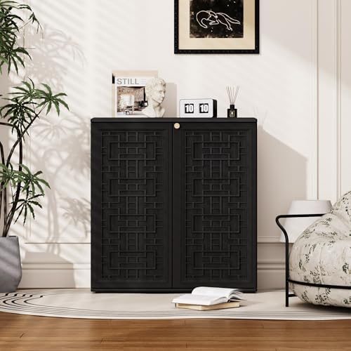 Mrosaa Outdoor Storage Cabinet Waterproof with Shelf,Resin Storage Sheds Outd...