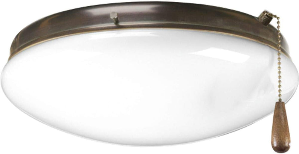 Progress Lighting AirPro 10.5" Ceiling Fan Light Kit, Antique Bronze