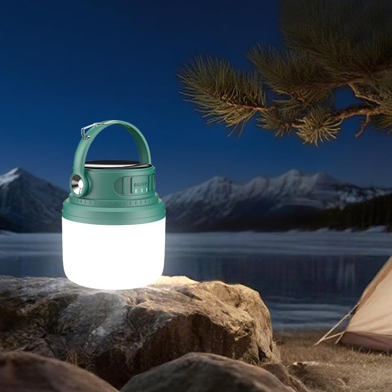 LED Camping Lantern Rechargeable 1200LM, Camping Tent Light, 4 Light Modes, 7...