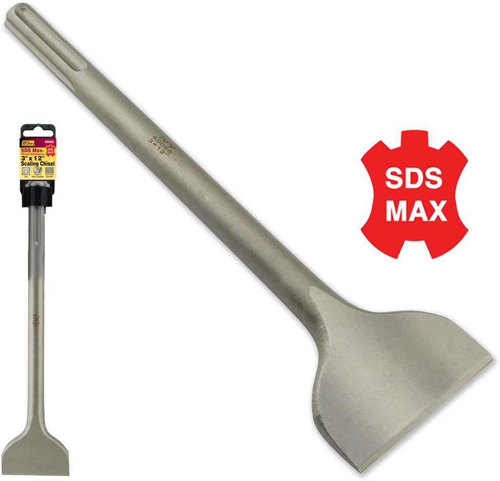 IVY Classic 48086 SDS Max 3 x 12-Inch Scaling Chisel, Chrome Molybdenum Steel...