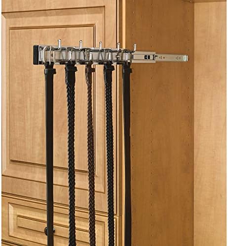 Rev-A-Shelf Sliding Belt Rack for Closets, Min Opening Width 2.5", 2 Pack