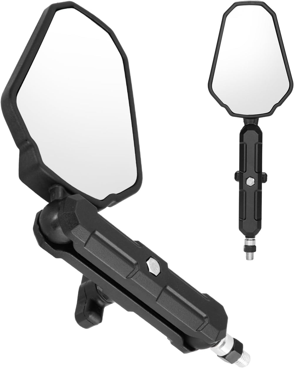 KEMIMOTO Adventure Motorcycle Mirrors M8 M10 Bolt Handlebar Mount Adjustment ...