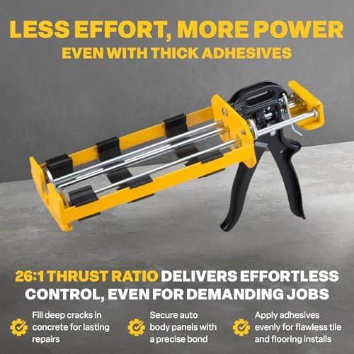 Dripless Brand DC600 Dual Component Adhesive Applicator | 22 oz Dual Cartridg...