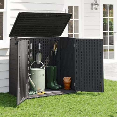 Outdoor Storage Cabinet Waterproof 31 Cu.Ft with Lockable Doors