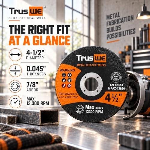 105 Pack Cut Off Wheel - 4 1/2 Cut Off Wheel for Metal & Stainless Steel ...