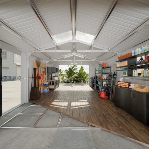 Military-Grade 13x20 FT Metal Garage Large Outdoor Storage Building Kits