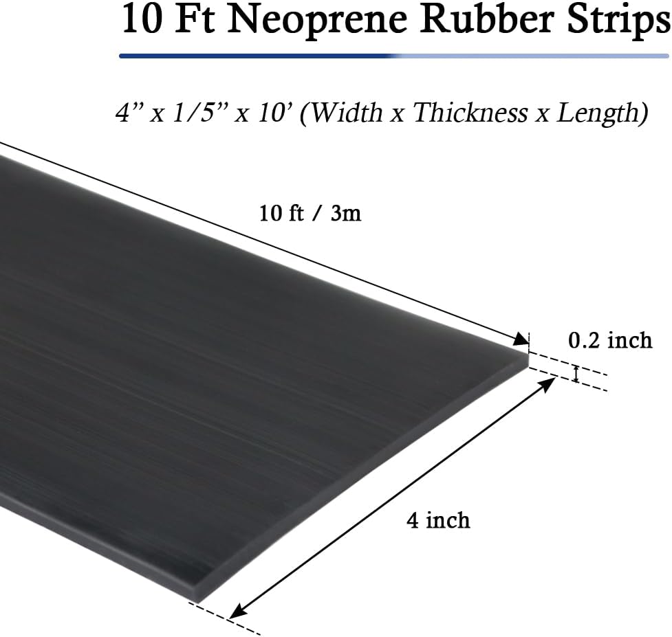 LSGCQ Neoprene Rubber Strips with Adhesive Backing Rubber Sheets