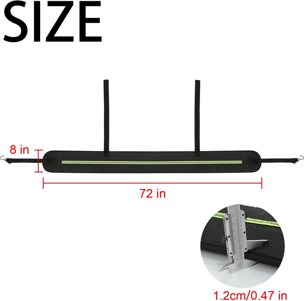 Rear Bumper Protector for Cars, Car Bumper Guard with Long Safety Reflector