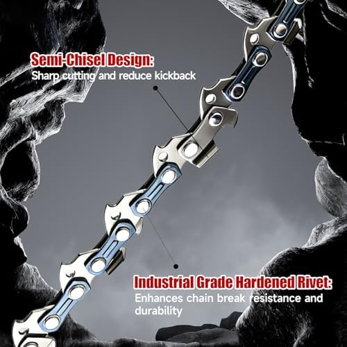 5 Pack 24 Inch Chainsaw Chain 3/8" Pitch .050" Gauge 84 Drive Links...