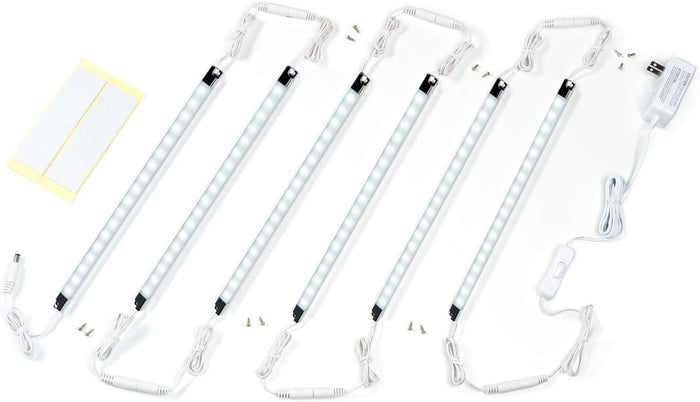 Led Light Strips Kit, 12’’ Linkable Light Bars + Rocker Switch + UL Power (6-Pack)