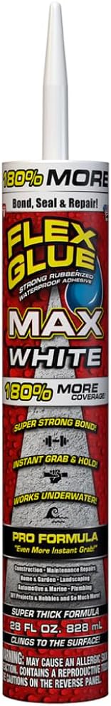 Flex Glue MAX, Super Strong, Rubberized Waterproof Adhesive, Works Underwater...