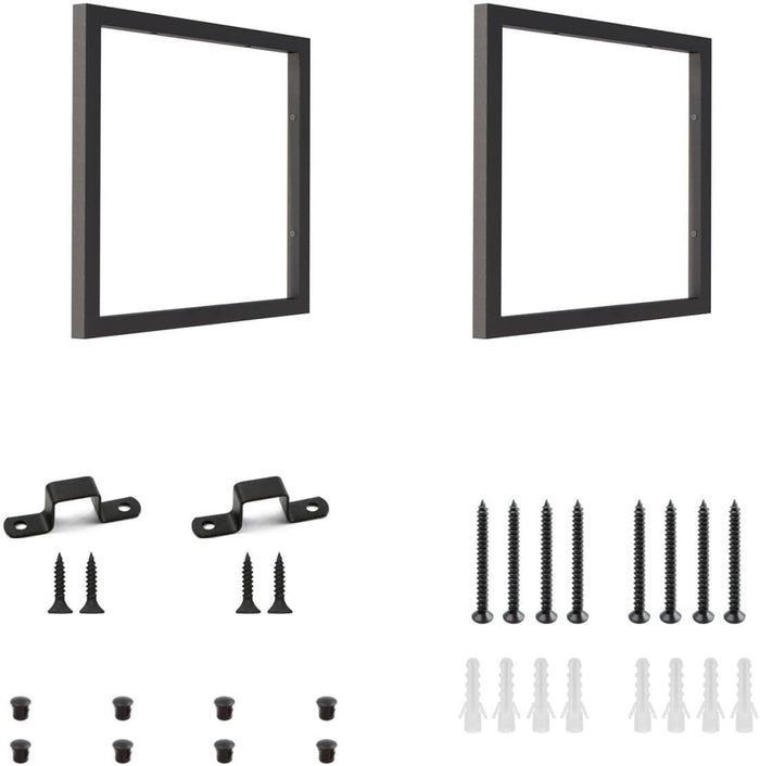 1-Tier Square Shelf Bracket,Wall & Ceiling Mount, 2 Pack