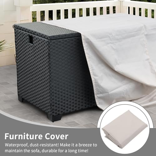 Rattan Star 180 Gallon Outdoor Storage Box Deck Storage Box Cushion Storage B...