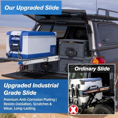 YENUO Locking Heavy Duty Drawer Slides Full Extension 12–40 Inch 250 LB