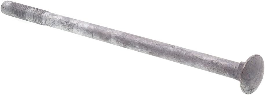Prime-Line 9064901 Carriage Bolts, 1/2 in.-13 X 10 in., A307 Grade A Hot Dip ...