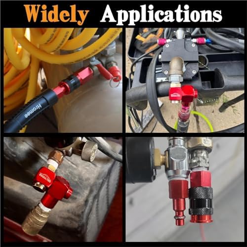 25 PCS 1/4" NPT Universal Air Coupler & Plug Kit Aluminium Alloy
