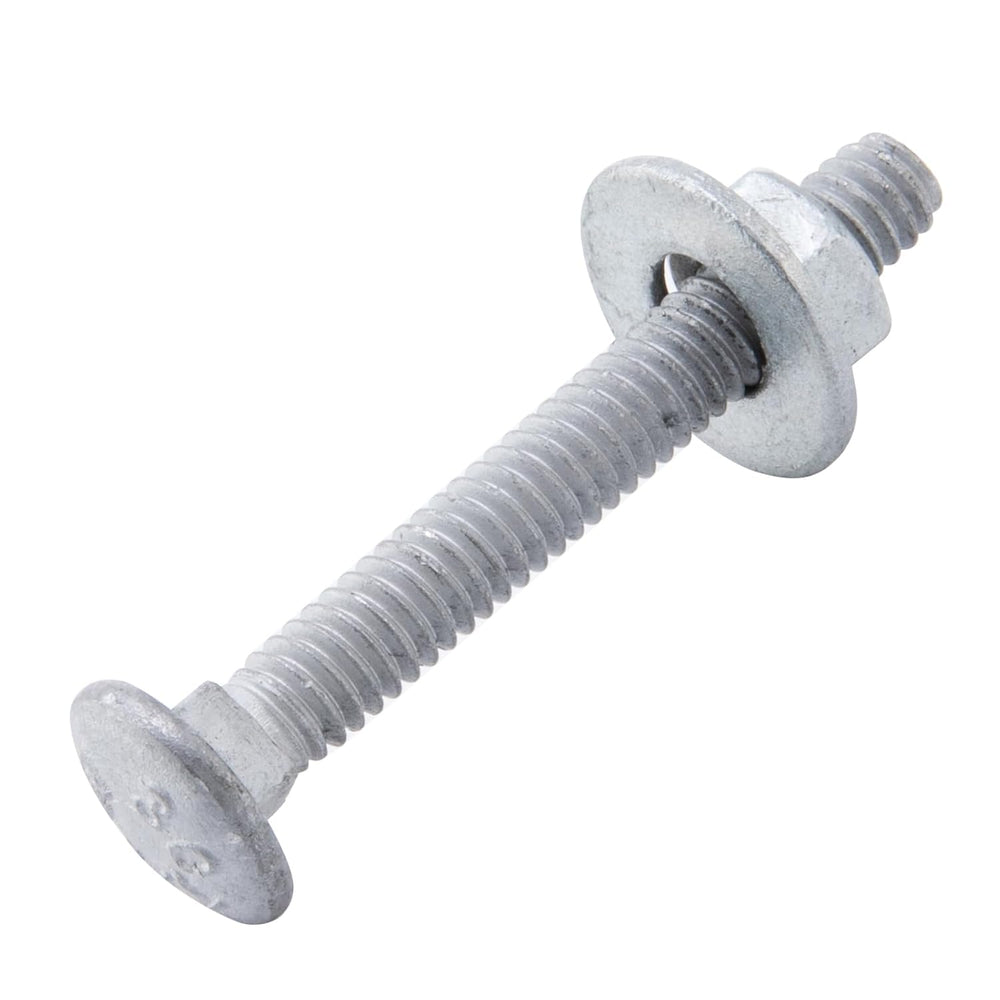 5/16" x 2" Carriage Bolts (100 PCS), Hot Dip Galvanized, Heavy Duty...
