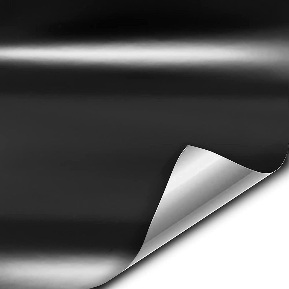 VViViD+ Satin Black Premium Adhesive Vinyl Wrap Film (100ft x 5ft)
