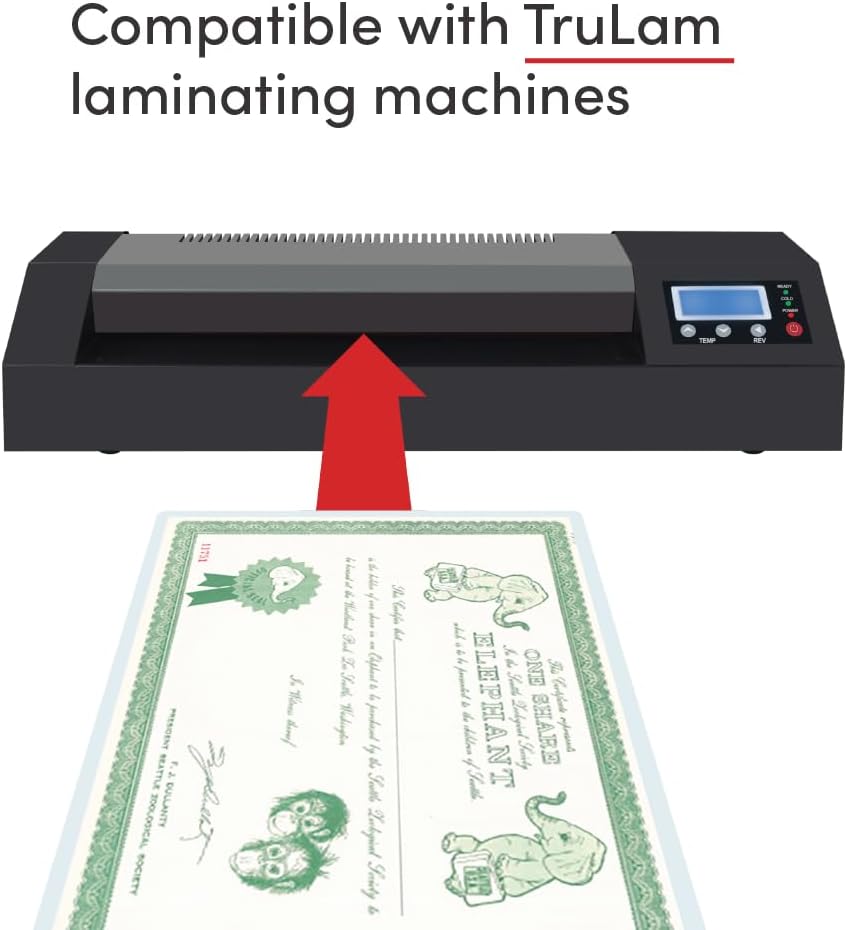 3 Mil Laminating Pouches with Rounded Corners | Letter Size | 9 in. x 11-1/2 ...