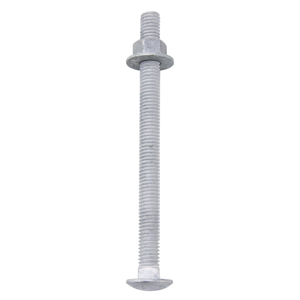 1/2" x 5" Carriage Bolts (25 PCS), Hot Dip Galvanized, Heavy Duty R...