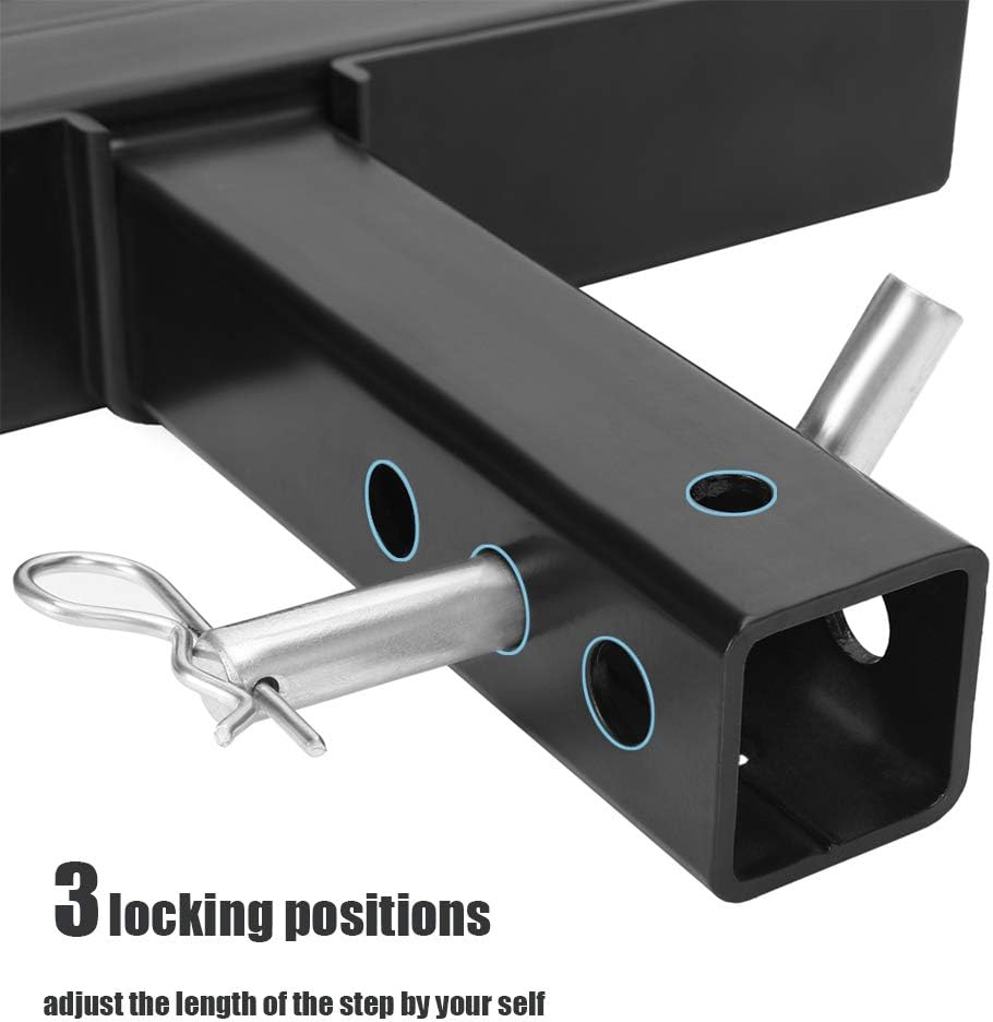 Eapele Hitch Step for 2 Inch Receiver, Universal Anti Slip Bumper Guard, 600l...