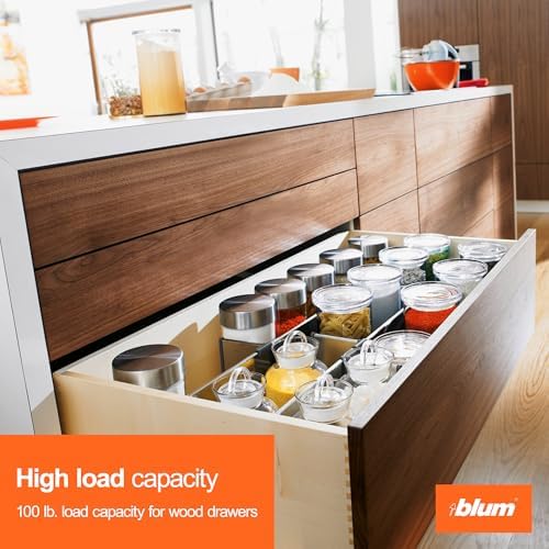 Blum Tandem Plus BLUMOTION Concealed Undermount Drawer Slides (Runners) Kit, ...