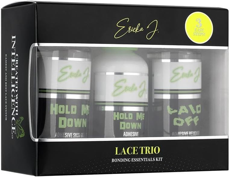 Ericka J. Lace Application System Trio Kit, Waterproof & Sweat Resistant