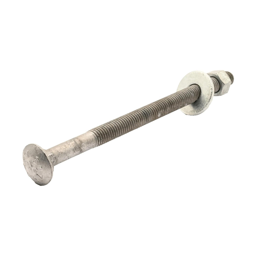 3/8"-16 x 8 (25 Pack) Galvanized Carriage Bolt Kit Grade 307A, Includes:...