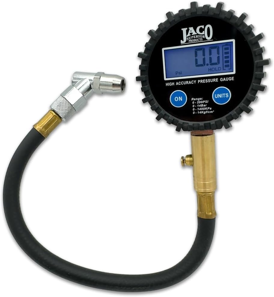JACO Superior Products ElitePro Digital Tire Pressure Gauge - Professional Ac...