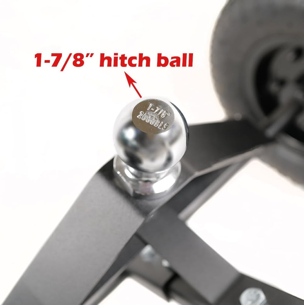 fouwick 600LBS Trailer Mover, 1-7/8” Hitch Ball & 12” Pneumatic Tires, Ma...