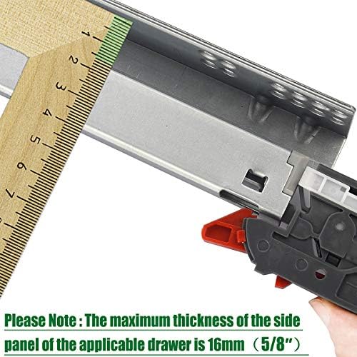 OCG Soft Close Undermount Drawer Slides 21 inch (6 Pairs), Full Extension Con...