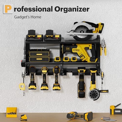 Spampur Power Tool Organizer Wall Mount with Charging Station
