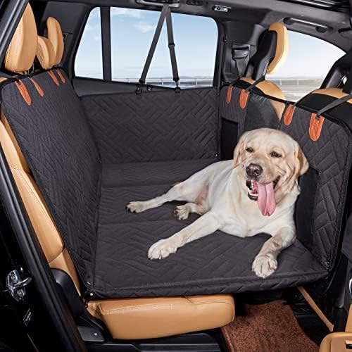 YJGF Hard Bottom Dog Car Seat Cover for Back Seat,Seat Extender for Dogs