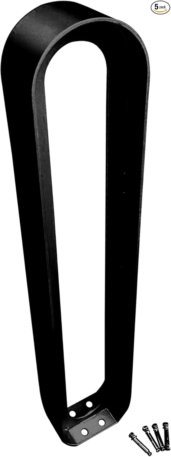Sandbaggy Modern Commercial Bike Rack | 6.5” x 3” x 35” Oval Design | In-Ground