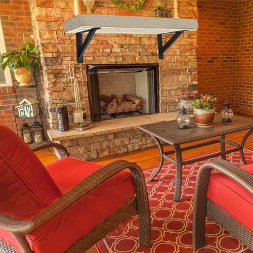 Wdwlbsm 2Pcs Shelf Bracket Heavy Duty 12 Inch Shelf Brackets Steel Mantel Bra...