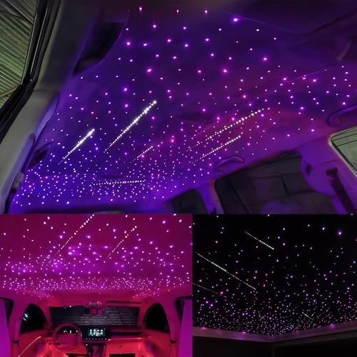 AKEPO Upgraded 16W Dual Head+Twinkle+Shooting Star Fiber Optic Lights Kit, Ca...