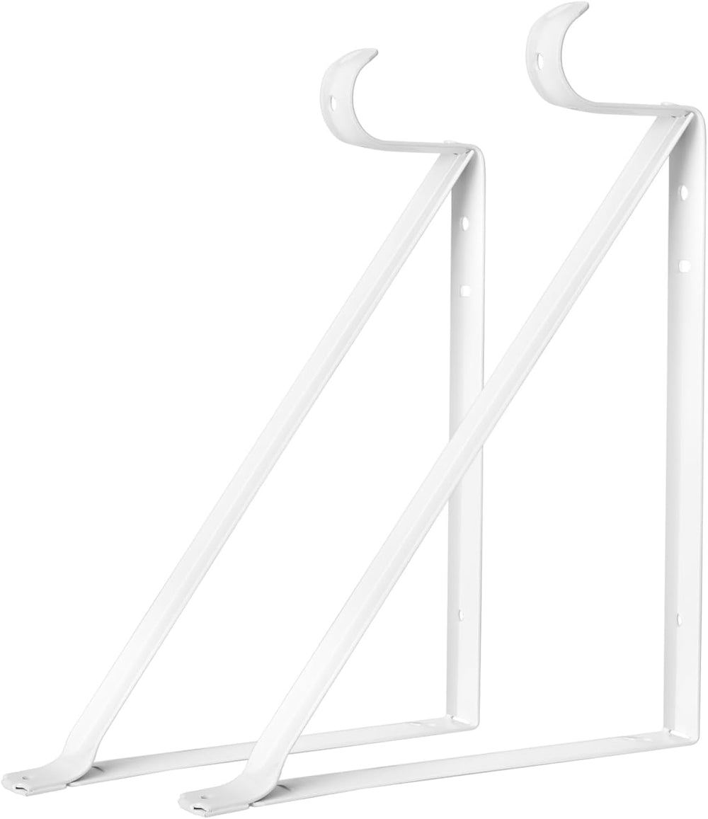 10 Pack Heavy Duty Closet Shelf & Rod Brackets, Wall Mounted Closet Shelf...