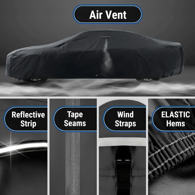 iCarCover Waterproof Car Cover for 1985-1988 Chevy Nova 4-Door Sedan