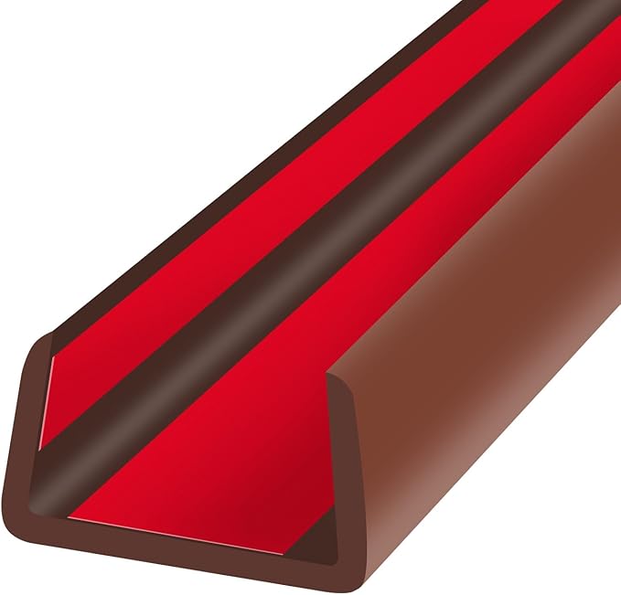 Rubber Edge Trim, Flexible Self Adhesive U Shaped Peel and Stick Edge Banding
