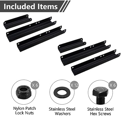 Sihnman Heavy Duty Adjustable Angle Bracket (2 pc) for Wall Mount, Roof Mount...
