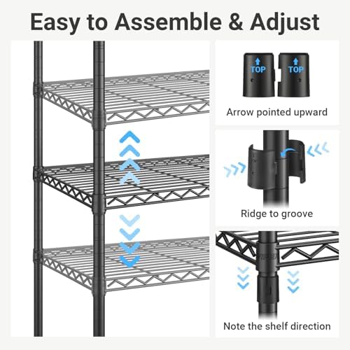 VIPEK V7 Clothes Rack with Shelves Heavy duty Closet for Hanging Clothes