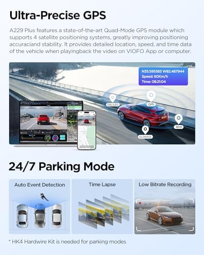 【Bundle: VIOFO A229 Plus 2CH + CPL】 VIOFO A229 Plus Dash Cam with Dual STARVI...