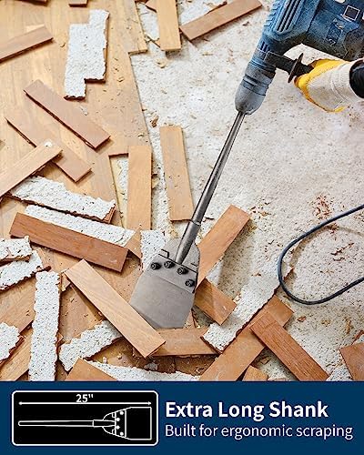 SDS Max Floor Scraper,Firecore 6 Inch by 25 Inch Thinset Removal Chisel Bit