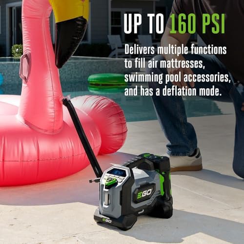 EGO POWER+ 160 PSI Compact Inflator for Automotive, Home, Sport, Portable Air...