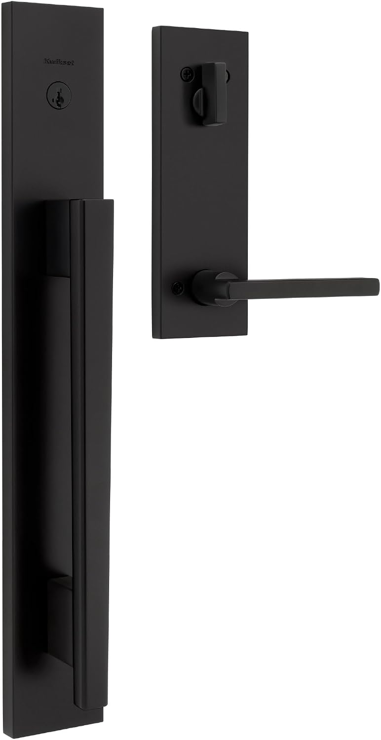 Kwikset Careus Front Door Lock Handle and Deadbolt Set, Entry Door Handleset ...